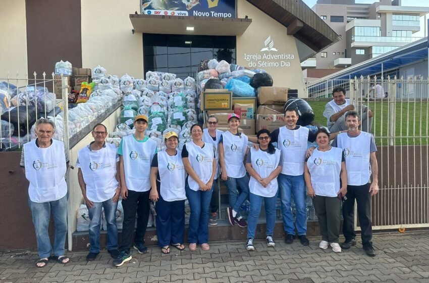  Igreja Adventista realiza doação para atingidos pelas enchentes do Rio Grande do Sul