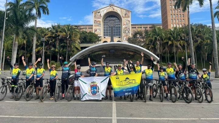  O grupo de ciclistas duovizinhenses conclui caminho da fé de bicicleta domingo (02)