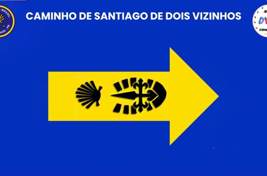  Início da sinalização do caminho de Santiago de Dois Vizinhos