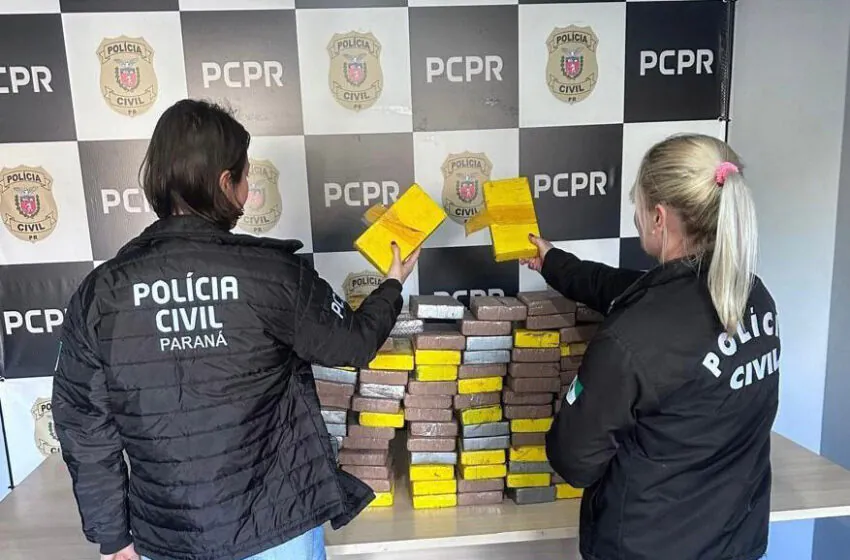  Polícia Civil e Polícia Rodoviária apreendem 154kg de cocaína no Paraná