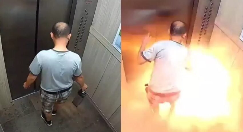  Homem morre carbonizado após bateria de lítio explodir e incendiar elevador