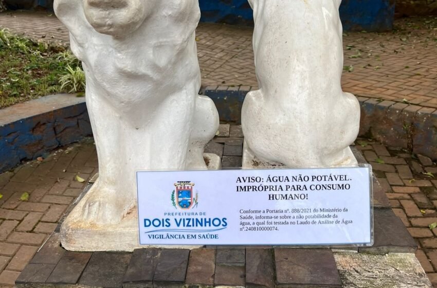  Água da Gruta do Lago Dourado de Dois Vizinhos é imprópria para consumo humano