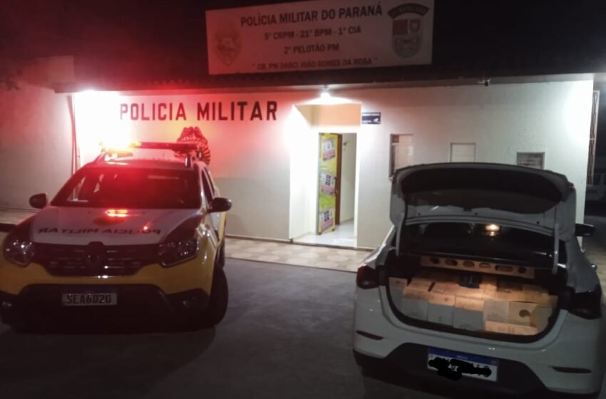  Polícia Militar apreende carro carregado com vinhos de origem Argentina