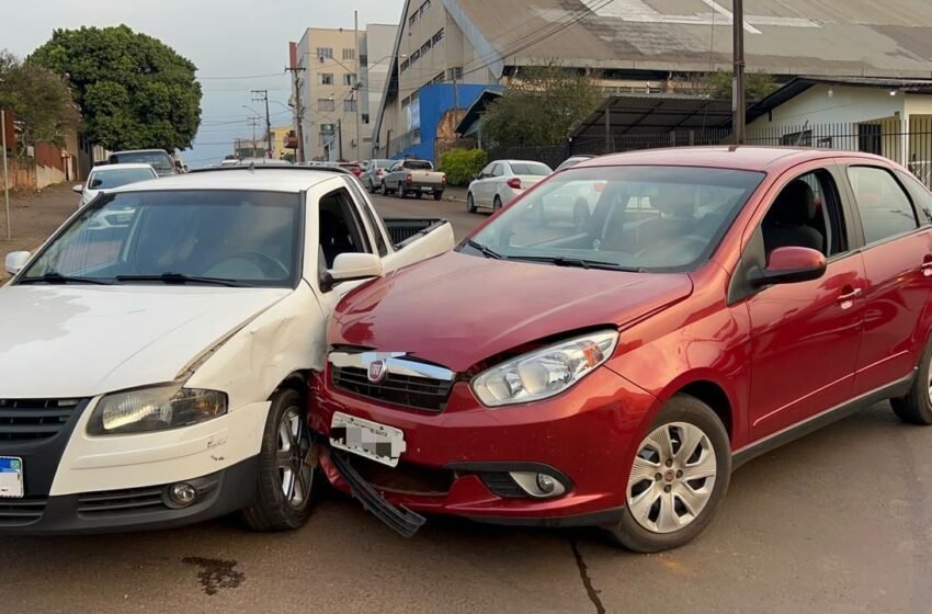  Colisão entre dois veículos é registrada no centro sul de Dois Vizinhos