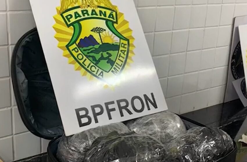  Jovem é detido com mais de 4kg de maconha em abordagem na BR-277 no Paraná