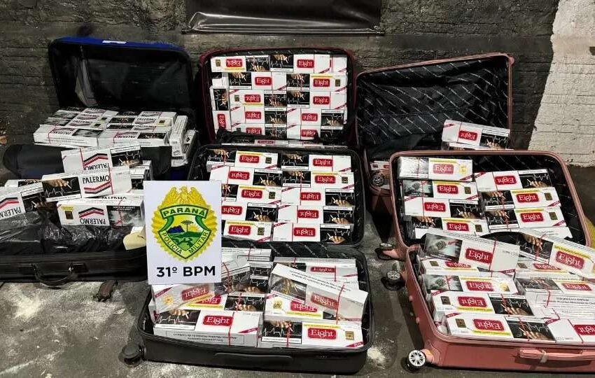  Paraguaio é preso com 14 kg de maconha e cigarros contrabandeados em ônibus na BR-369