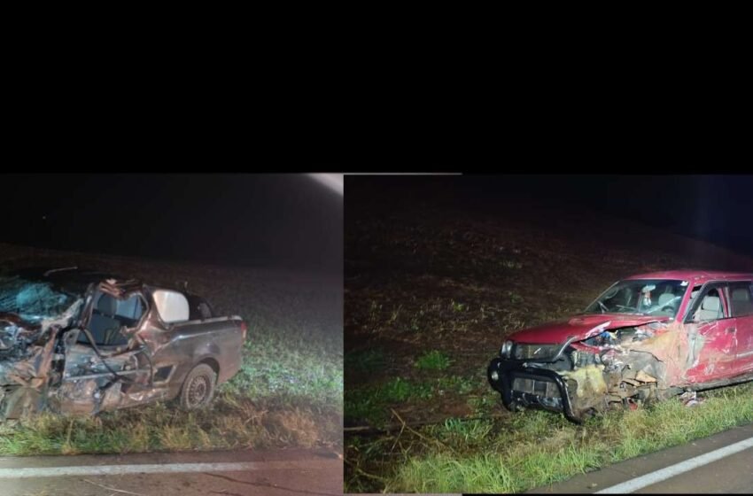  Motoristas ficam feridos em colisão na PR-475