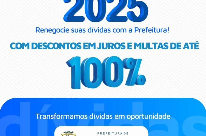  Prefeitura oferece oportunidade imperdível para regularizar débitos municipais