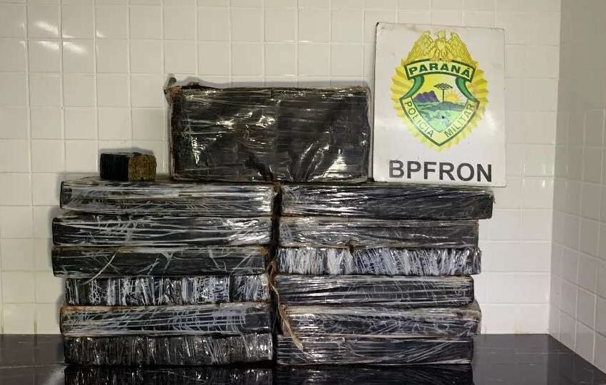  Operação apreende 130 kg de maconha e prende casal na BR-277