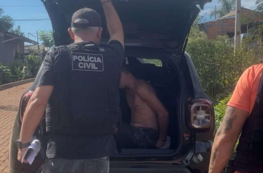 Acusado de homicídio é preso pela Polícia Civil em operação na região