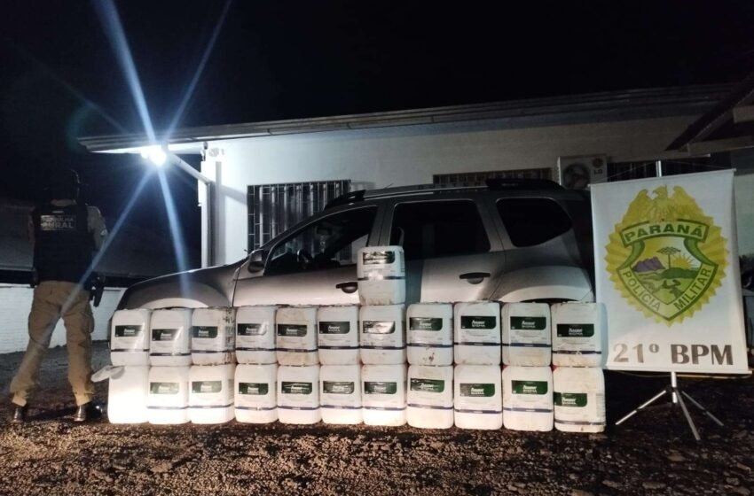  Operação da Patrulha Rural intercepta 460 litros de agrotóxicos ilegais