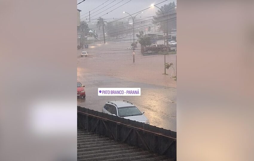  Chuva forte e ventos intensos marcam o sábado (19)