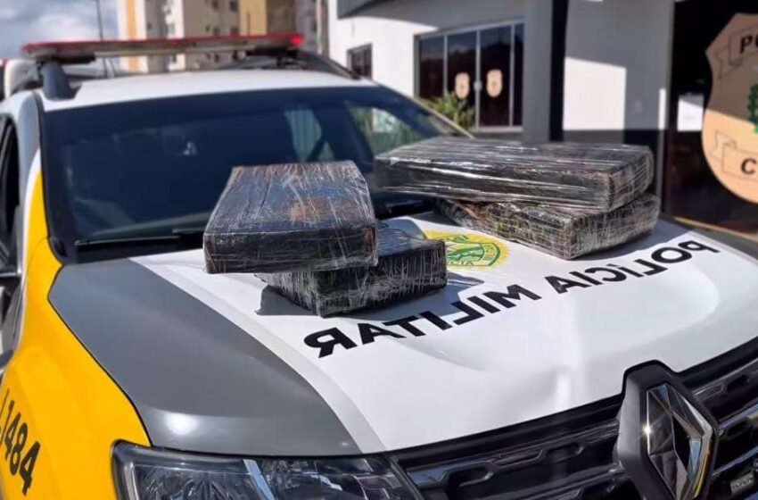  Acidente de trânsito leva à prisão de casal com 37 kg de maconha em Dois Vizinhos