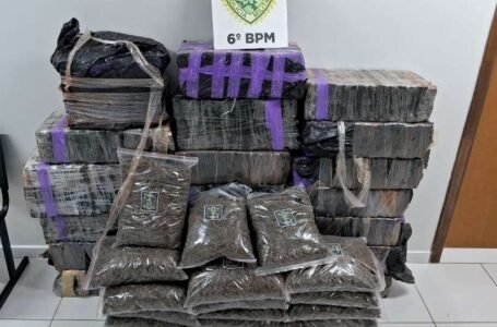 Homem é preso com 425 kg de maconha após perseguição na BR-277