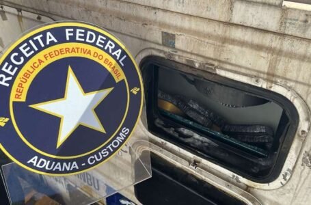 Receita Federal intercepta 13 kg de cocaína escondidos em motor de contêiner refrigerado