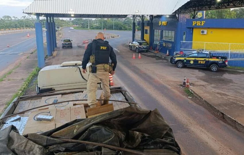  Bitrem com cigarros contrabandeados é interceptado no Paraná: motorista é preso