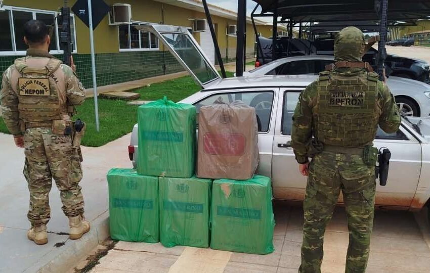  Carga de cigarros do Paraguai é interceptada em ação conjunta da PF e PM