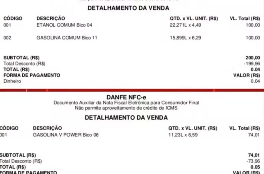  Fraude em posto de combustíveis: funcionário fica com R$ 338 mil ao simular descontos