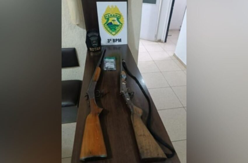  Veículo é abordado e armas de fogo são apreendidas na BR-158