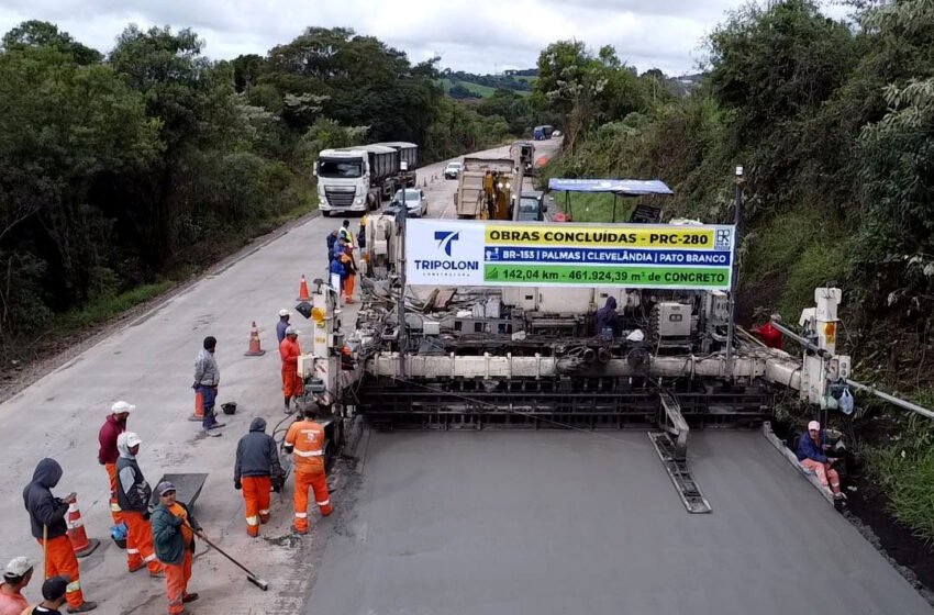  Obras na PRC-280 Avançam com Conclusão da Etapa de Concretagem