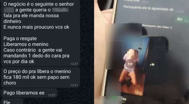  Filho que forjou sequestro e pediu R$ 180 mil ao pai fez ameaças por mensagens no PR