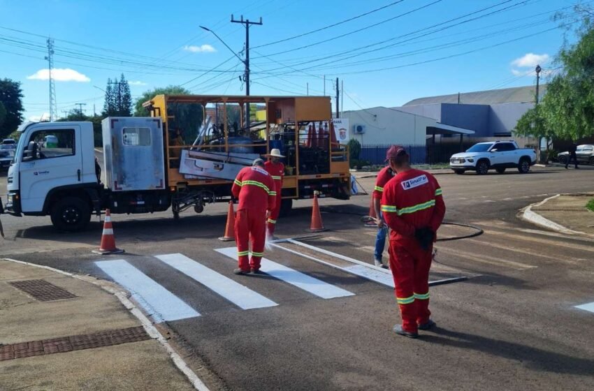  Recursos do Governo garantem nova sinalização viária em oito cidades do Paraná