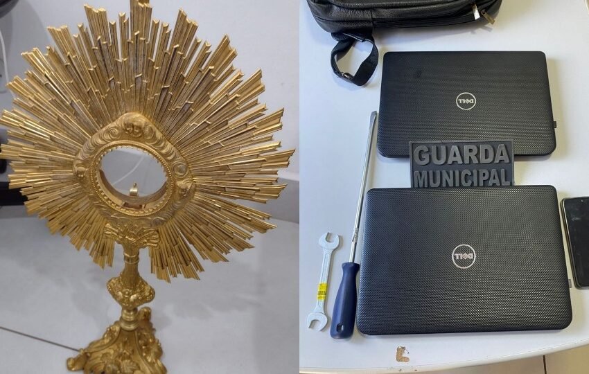  Ostensório furtado de igreja é recuperado pela Polícia Civil