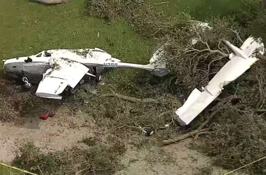  Queda de aeronave mobiliza vizinhança e termina sem vítimas graves