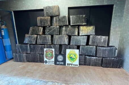 Patrulhamento no rio Paraná flagra transporte de 732 kg de maconha e termina com dois presos