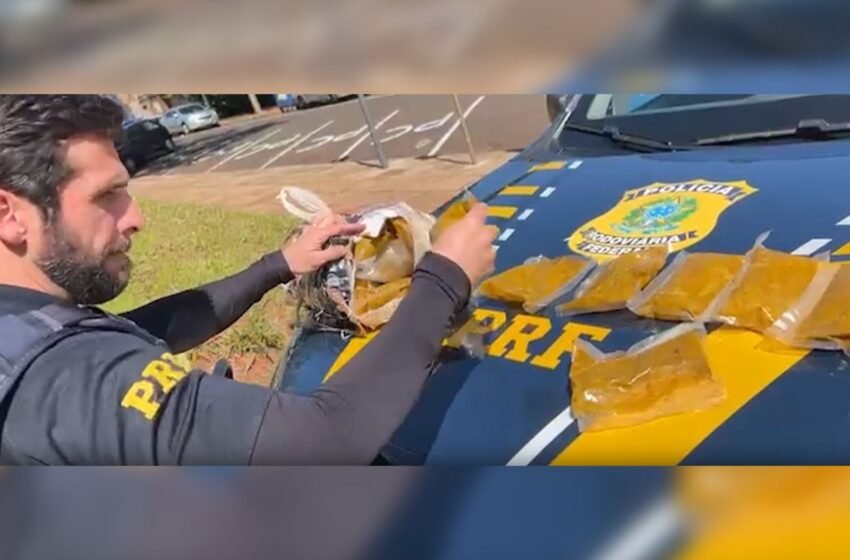  Motorista é detido em flagrante com carregamento de maconha e haxixe no sudoeste do Paraná