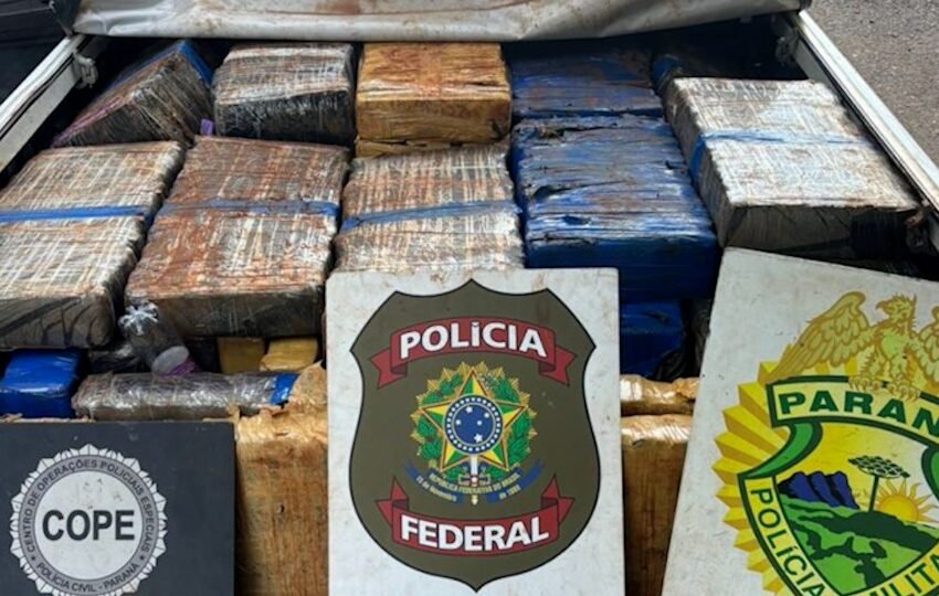  Mais de 1 tonelada de maconha é apreendida em operação policial em Santa Helena
