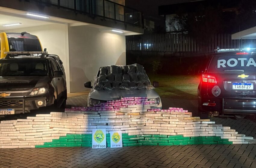  Homem é preso em Francisco Beltrão após perseguição e 212 kg de drogas são apreendidos