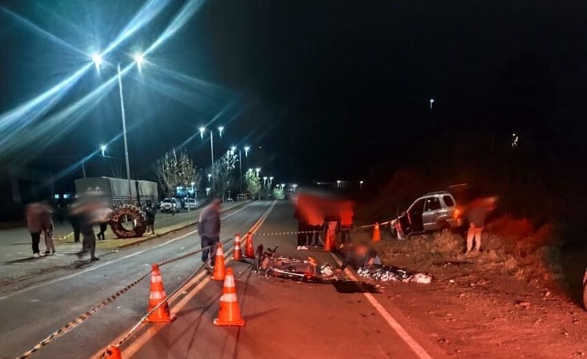  Colisão entre carro e moto na PR-281 em Mangueirinha resulta em morte e ferido