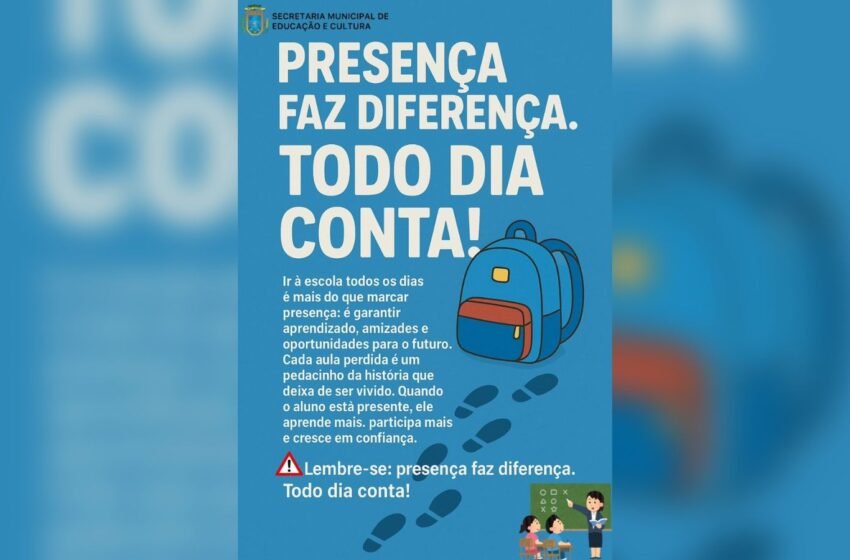  Assiduidade escolar é reforçada em Dois Vizinhos com campanha “Todo dia conta”