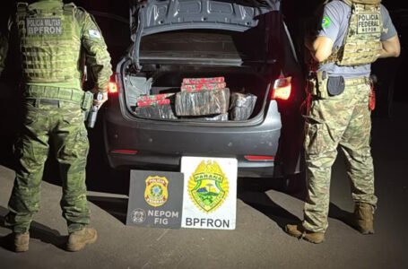 BPFRON e PF realizam apreensão de mais de 300 kg de maconha em Foz do Iguaçu