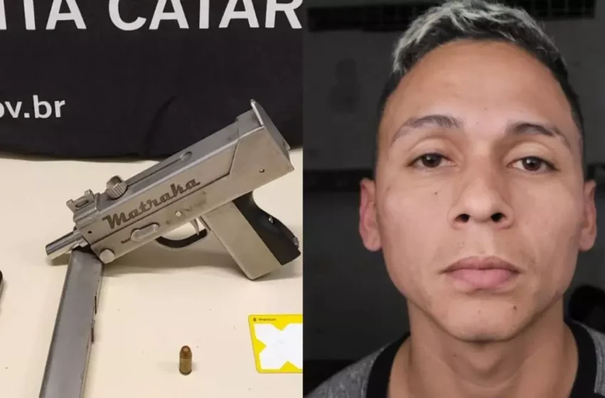  Homem preso com submetralhadora é solto e detido novamente por tráfico em menos de 24h