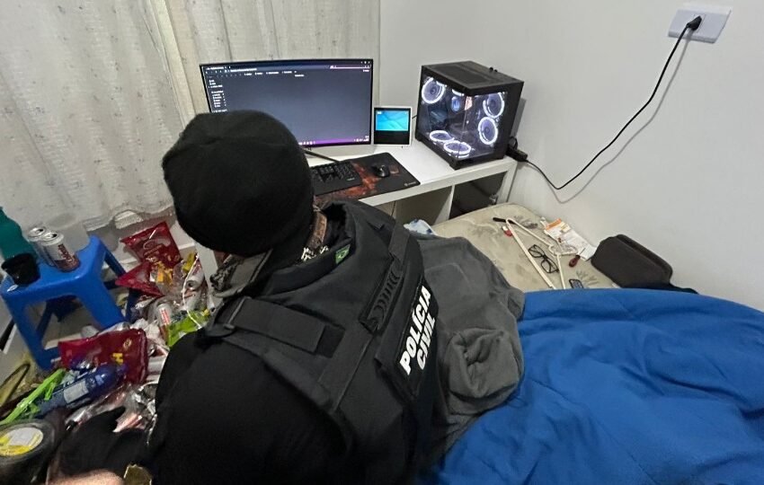  Produtor de pornografia infantojuvenil é preso pela Polícia Civil em Curitiba