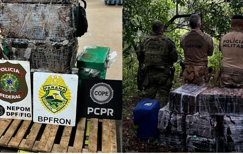  Fardos de maconha são localizados às margens do Rio Paraná