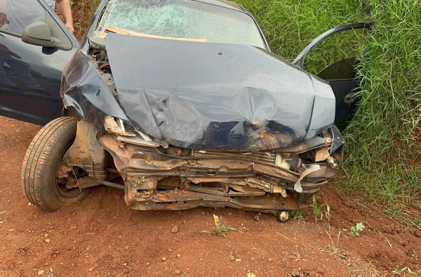  Casal fica ferido em acidente em Cruzeiro do Iguaçu