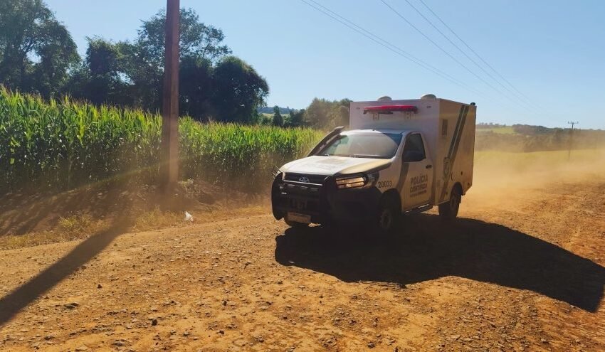  Polícia investiga possível latrocínio após mulher ser morta a facão e marido ficar ferido, no Paraná