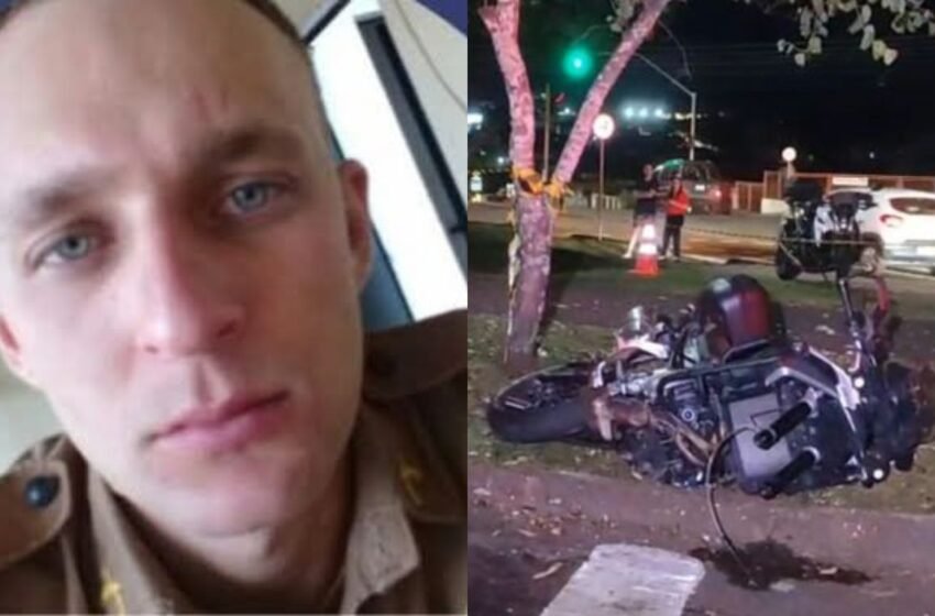  PM morre após ser fechado por suspeito durante perseguição no Paraná