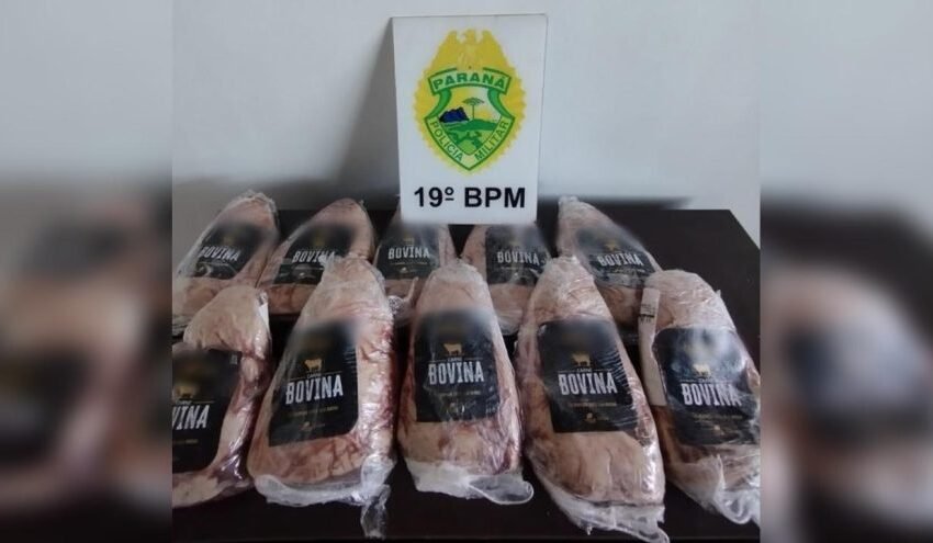  Furto de picanhas termina com agressão e detenção de suspeito no Paraná