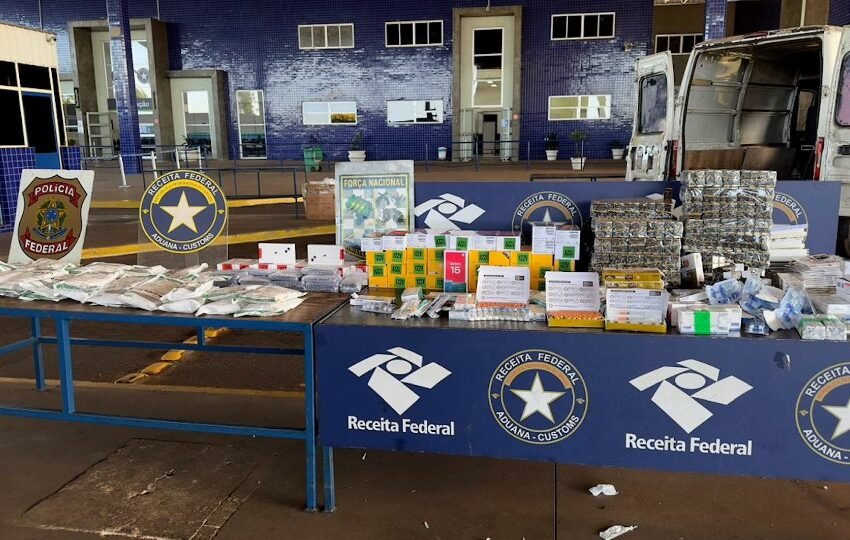  Produtos contrabandeados são encontrados em van com fundo falso na Ponte da Amizade