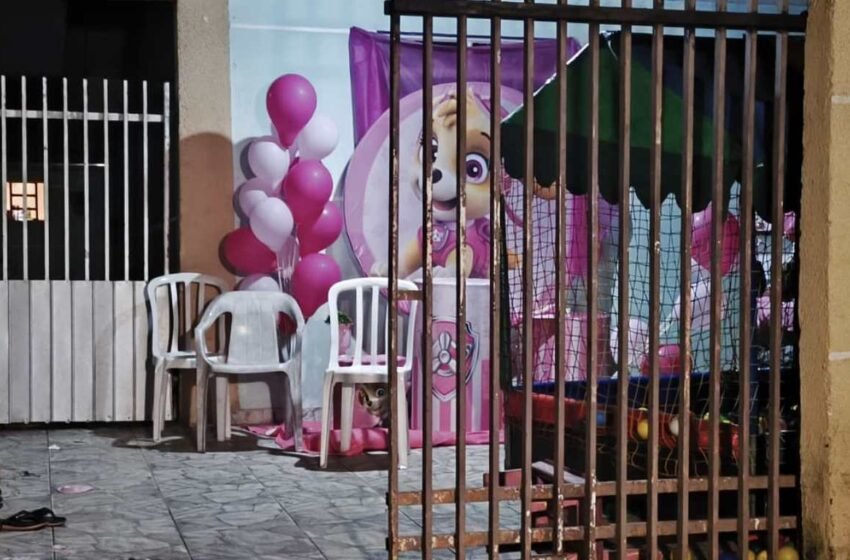  Quatro pessoas são baleadas após invasão a festa infantil