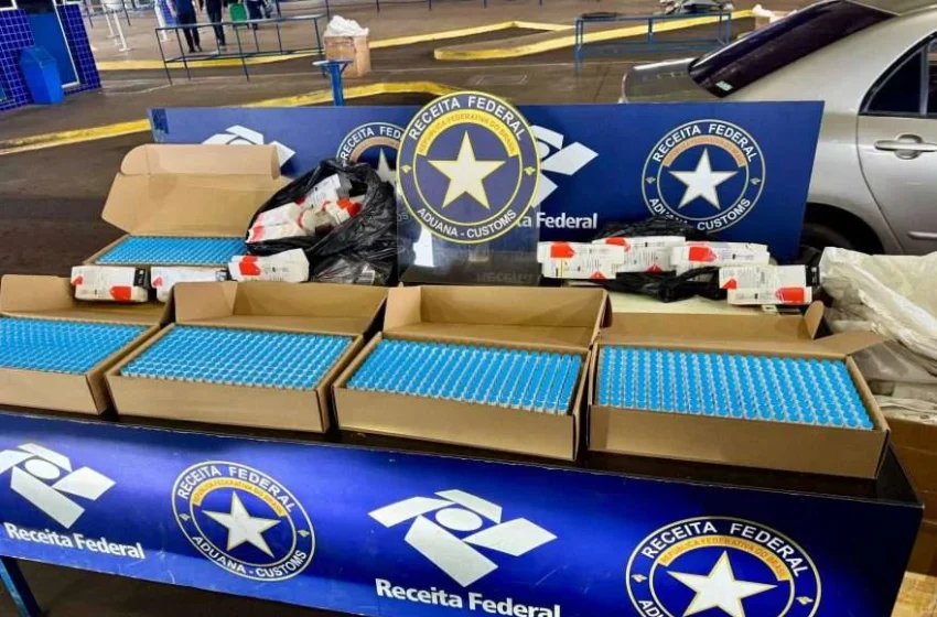  Carga com 1.000 canetas emagrecedoras vazias é barrada pela Receita Federal