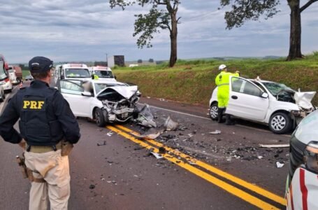 Acidente na BR-277: mãe e filho morrem após batida frontal; cinco ficam feridos