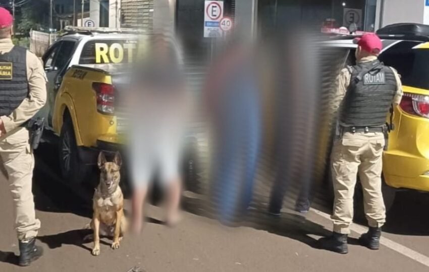  Operação do BPRv na PR-182 resulta na prisão de três homens em Realeza